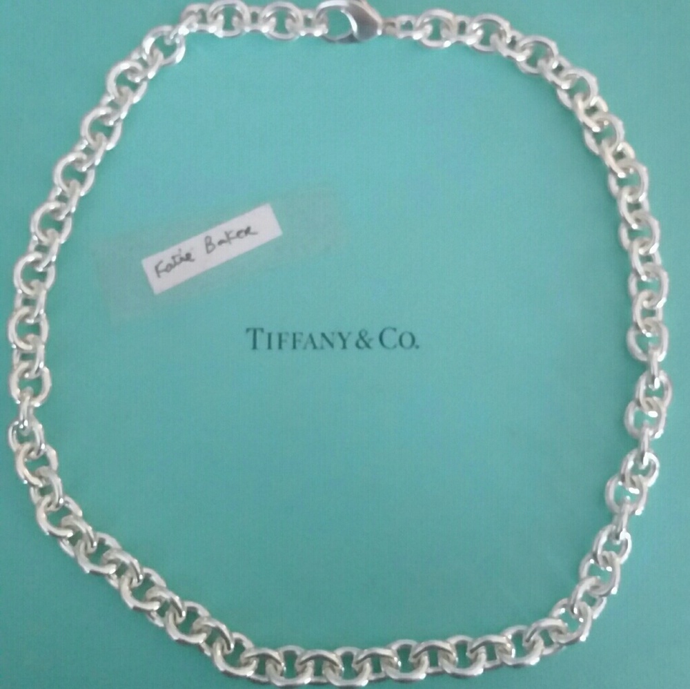 Tiffany & Co 16" rolo link necklace